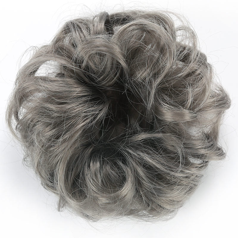 European And American Wig Hair Ring Ball Head Wig Elastic Hair Bag Bud Head Flower Hair Bag Curly Hair