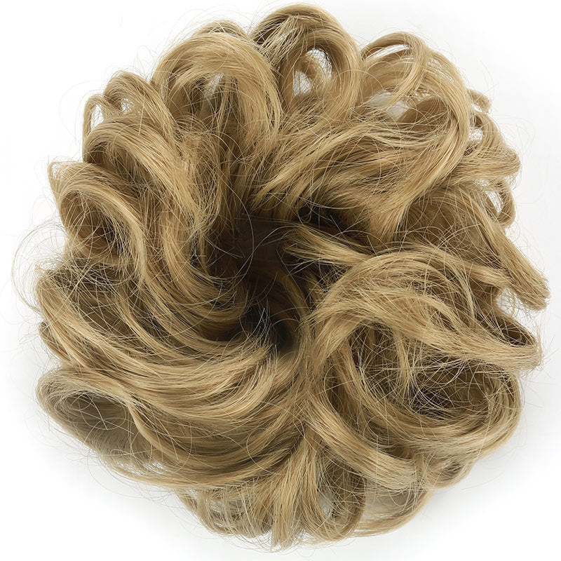 European And American Wig Hair Ring Ball Head Wig Elastic Hair Bag Bud Head Flower Hair Bag Curly Hair