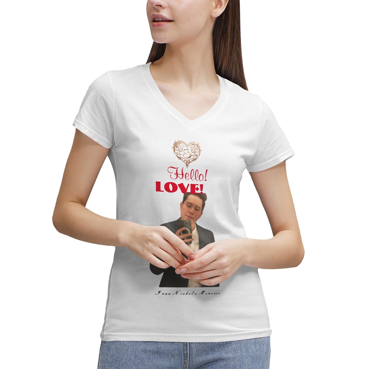 Soft & Sleek Women's V-Neck T-Shirt by Gildan - Pure Cotton Comfort, Modern Fit, Durable Construction, Collectible Colors