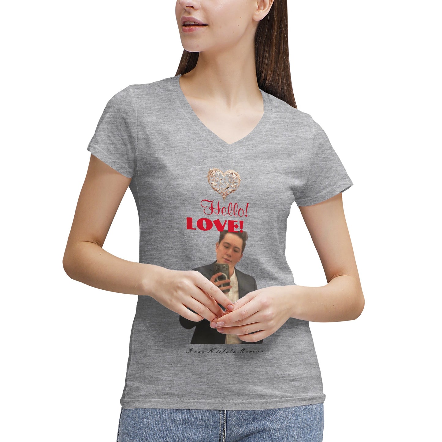 Soft & Sleek Women's V-Neck T-Shirt by Gildan - Pure Cotton Comfort, Modern Fit, Durable Construction, Collectible Colors