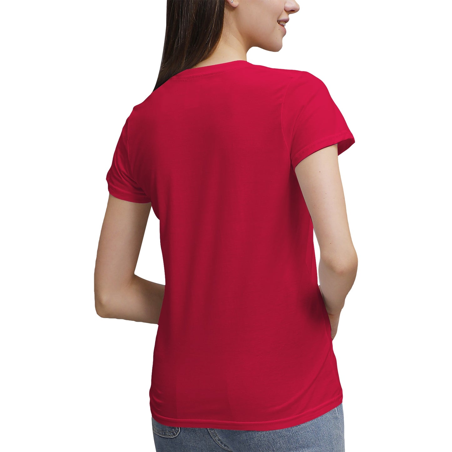 Soft & Sleek Women's V-Neck T-Shirt by Gildan - Pure Cotton Comfort, Modern Fit, Durable Construction, Collectible Colors